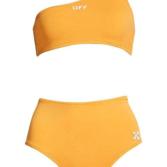 OFF-WHITE Logo One-Shoulder Two-Piece Swimsuit 6 US / 40 IT - Picture 3 of 5